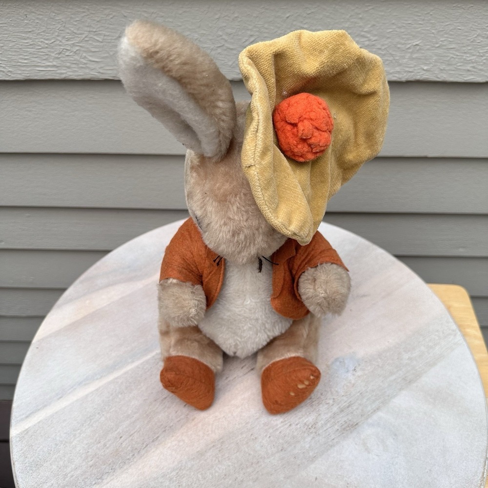 Vintage Beatrix Potter Benjamin Bunny EDEN Toys Plush Animal Peter Rabbit 1972 - Picture 4 of 14